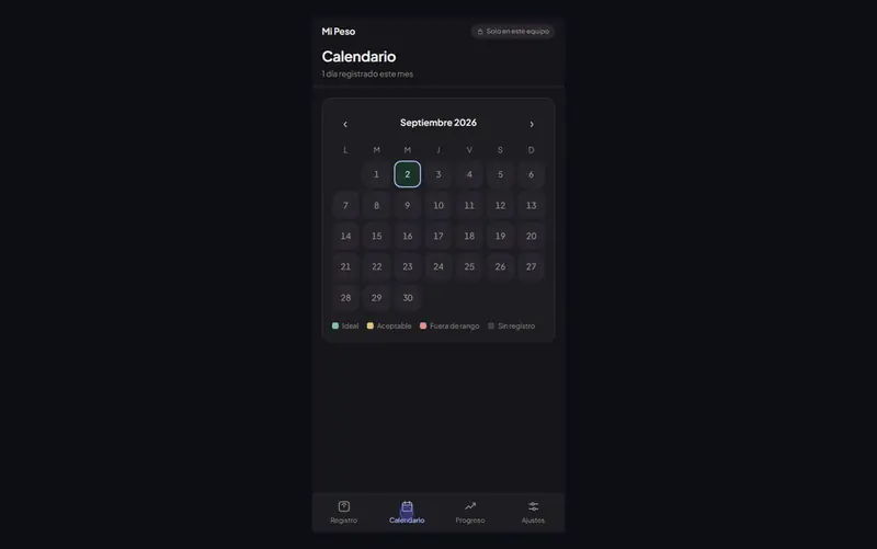Screenshot of Mi Peso